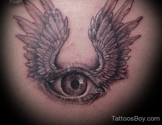 Winged Eye Tattoo Design-tb176
