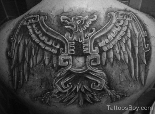 Wings And  Aztec Tattoo-TB1222