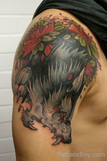 Wolf Face Tattoo-TB1485