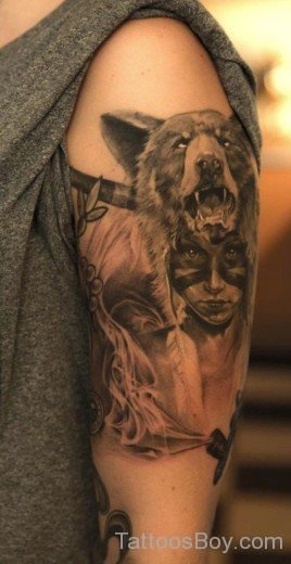 Wolf Tattoo Design