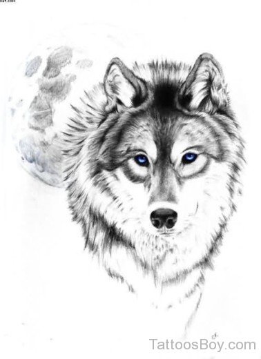 Wolf Tattoo Design-tb177