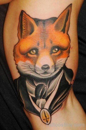 Wonderful Fox Tattoo Design-TB12157