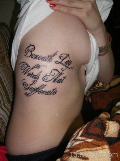 Wonderful Wording Tattoo-TB12113