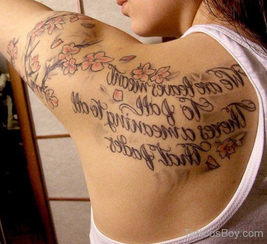 Stylish Wording Tattoo 