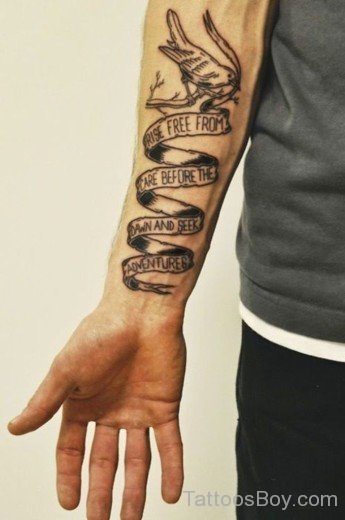 Wording Tattoo On Arm-TB1487
