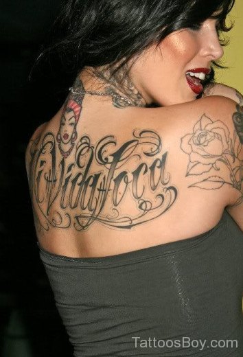 Wording Tattoo On Back 2-TB1215