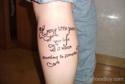 Wording Tattoo