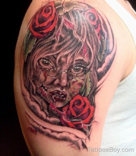 Zombie And Rose Tattoo-TB1053