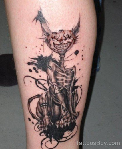 Zombie Cat Tattoo