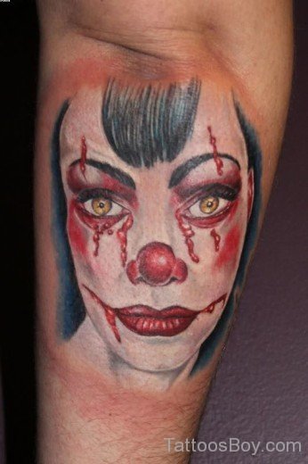 Zombie Clown Tattoo-TB1058