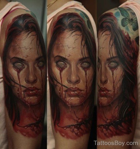 Zombie Girl Tattoo 