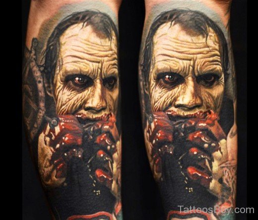 Zombie Tattoo On Arm4-TB1082