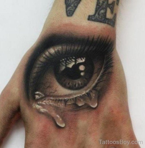 Eye-tattoo on Hand-tb148