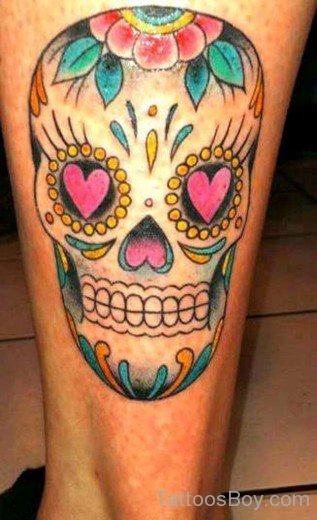 Mexican sugar skull tattoo-TB12070