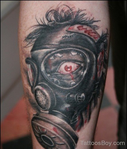 Hombie Gas Mask Tattoo-TB1039