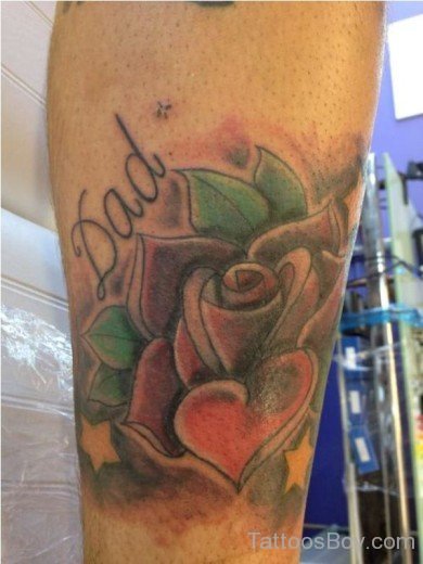 Rose attoo On Arm--TB136