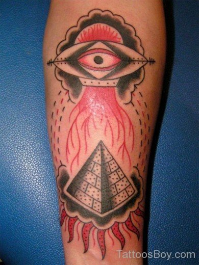 Pyramid Tattoo On Arm