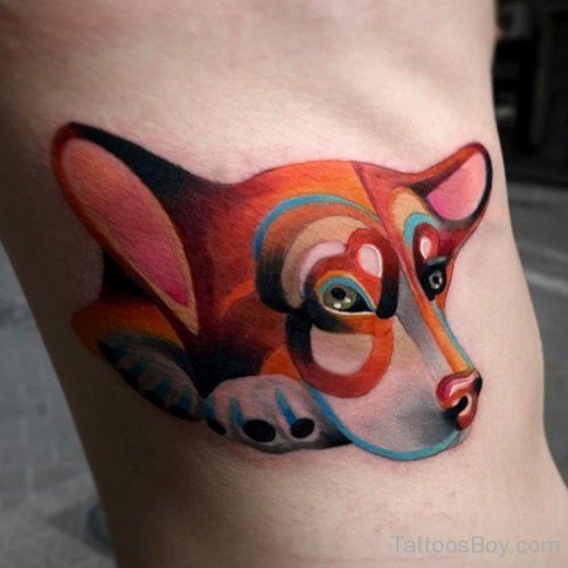 Amazing Dog Tattoo Design-TB1002