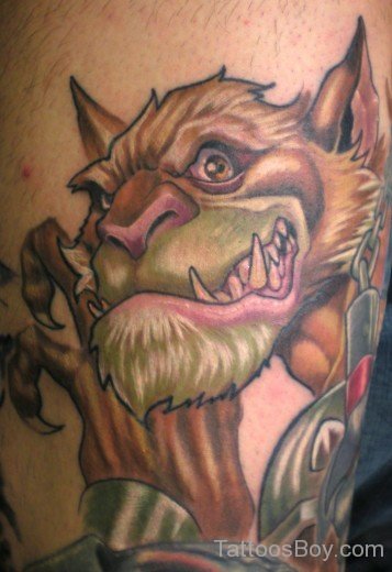 Angry Lion Tattoo