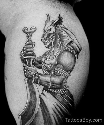 Anubis Egyptian Tattoo 2-TB107