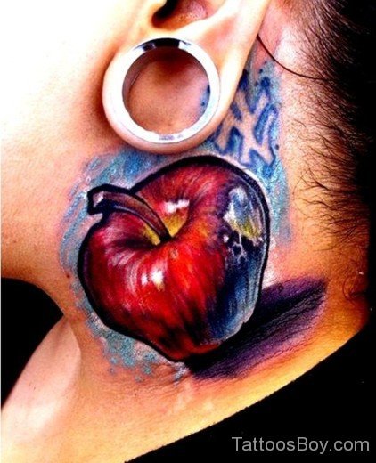 Apple Fruit Tattoo Design-TB101