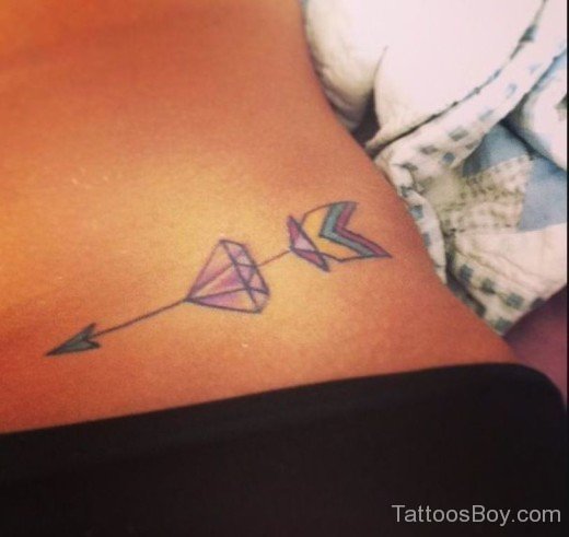 Arrow Diamond Tattoo-TB1003