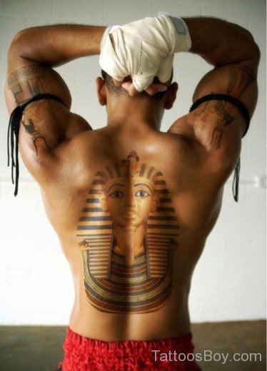 Attractive Egyptian Tattoo On Back 14.-TB102