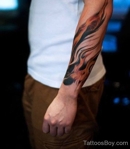 Attractive Flame Tattoo Design-TB1002