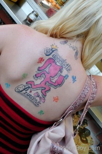 Attractive ICP Tattoo On Back-TB1201