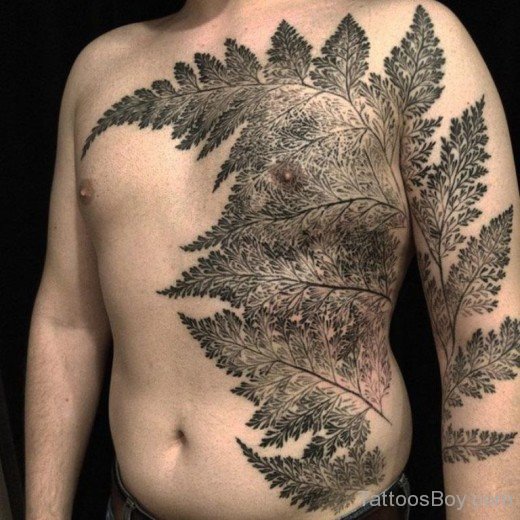 Attractive Leaf Tattoo Design-Tb101