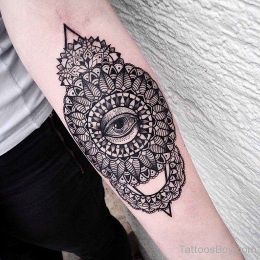Attractive Mandala Tattoo On Arm-TB103