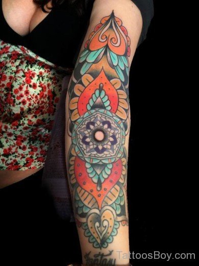 Attractive Mandala Tattoo design-TB101