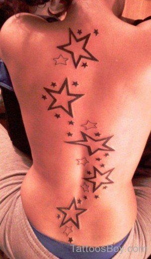 Star Tattoo On Back