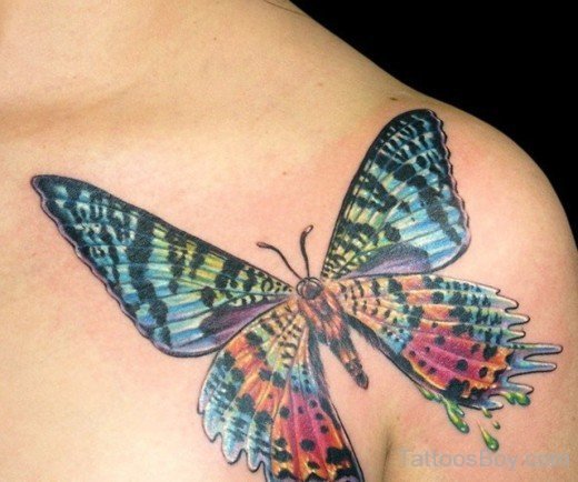 Nice Butterfly Tattoo Design-TB1004