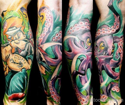 Awesome Cartoon Tattoo-Tb1010