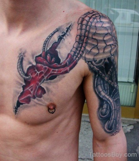 Awesome Chest Tattoo-TB1005