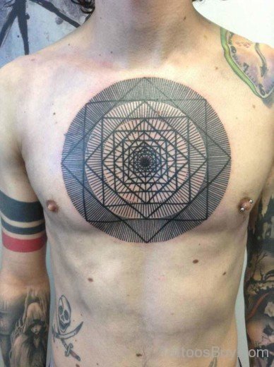 Awesome Chest Tattoo-TB103