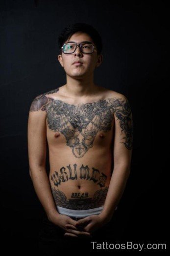  Chest Tattoo-Tb106