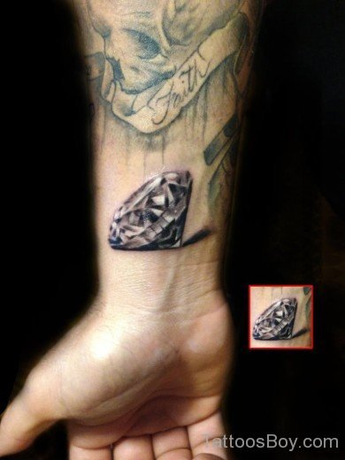 Diamond Tattoo On Wrist-TB1008
