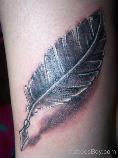 Awesome Feather Tattoo Design-TB1008