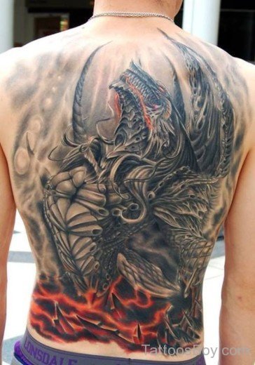 Awesome Full Back Tattoo