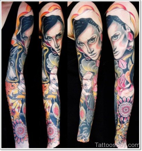 Awesome Full Sleeve Tattoo-TB1003
