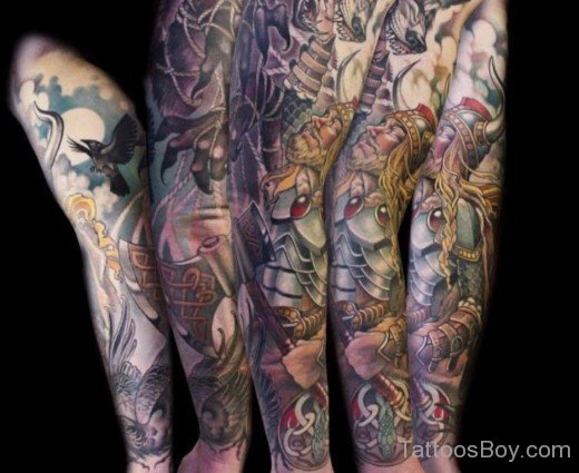 Nice Full Sleeve Tattoo-TB106