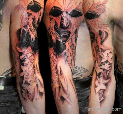 Awesome Half Sleeve Tattoo-TB1010