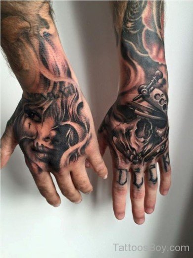 Awesome Hand Tattoo-TB1007