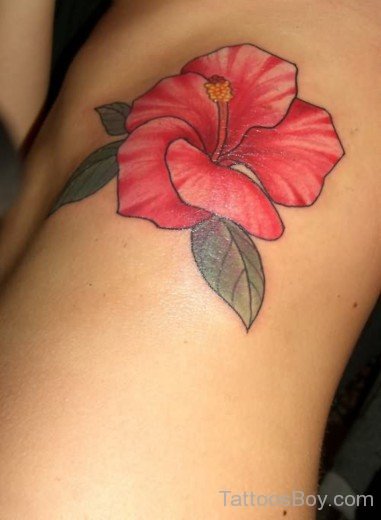  Hibiscus Flower Tattoo-TB12008