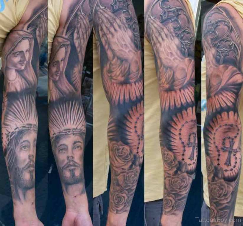 jesus tattoos sleeves