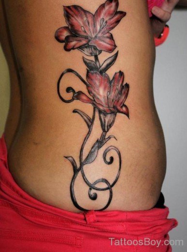 Awesome  Lily Flower Tattoo-TB12004