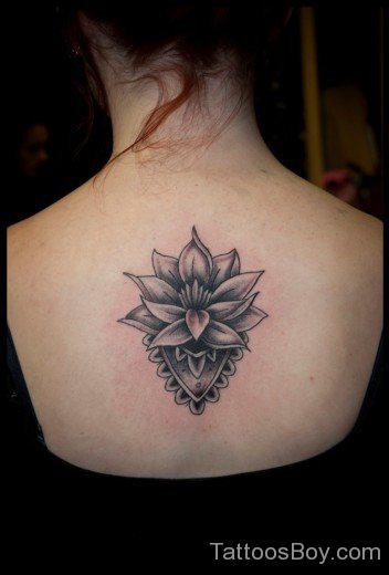Awesome Lotus Flower Tattoo Design-TB1006