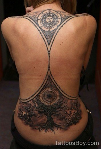 Awesome Lower Back Tattoo 25-TB106